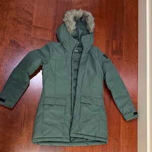 Adidas Green Hooded Jacket with Zipper